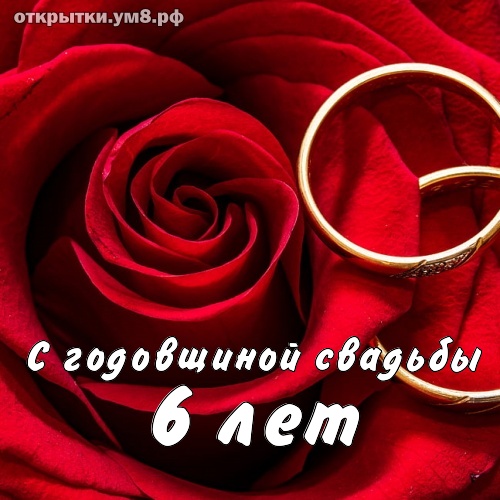 Годовщины свадеб 6 лет